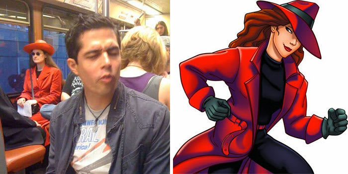 Carmen Sandiego In Subway
