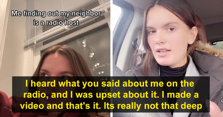 Une femme entend un animateur de radio se plaindre d’un nouveau voisin, il s’avère que c’est à propos d’elle
